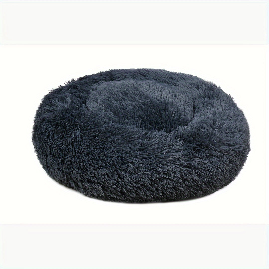 Plush Dog Kennel, Comfortable Circular Soft Dog Cushion Sofa Bed, Warm And Calm Donut Hugging Dog Bed, Recommended To Buy One Size Larger When Approaching The Upper Limit