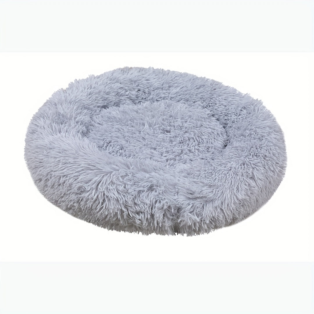 Plush Dog Kennel, Comfortable Circular Soft Dog Cushion Sofa Bed, Warm And Calm Donut Hugging Dog Bed, Recommended To Buy One Size Larger When Approaching The Upper Limit
